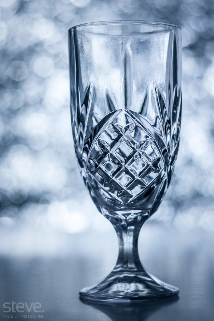 Glass with bokeh